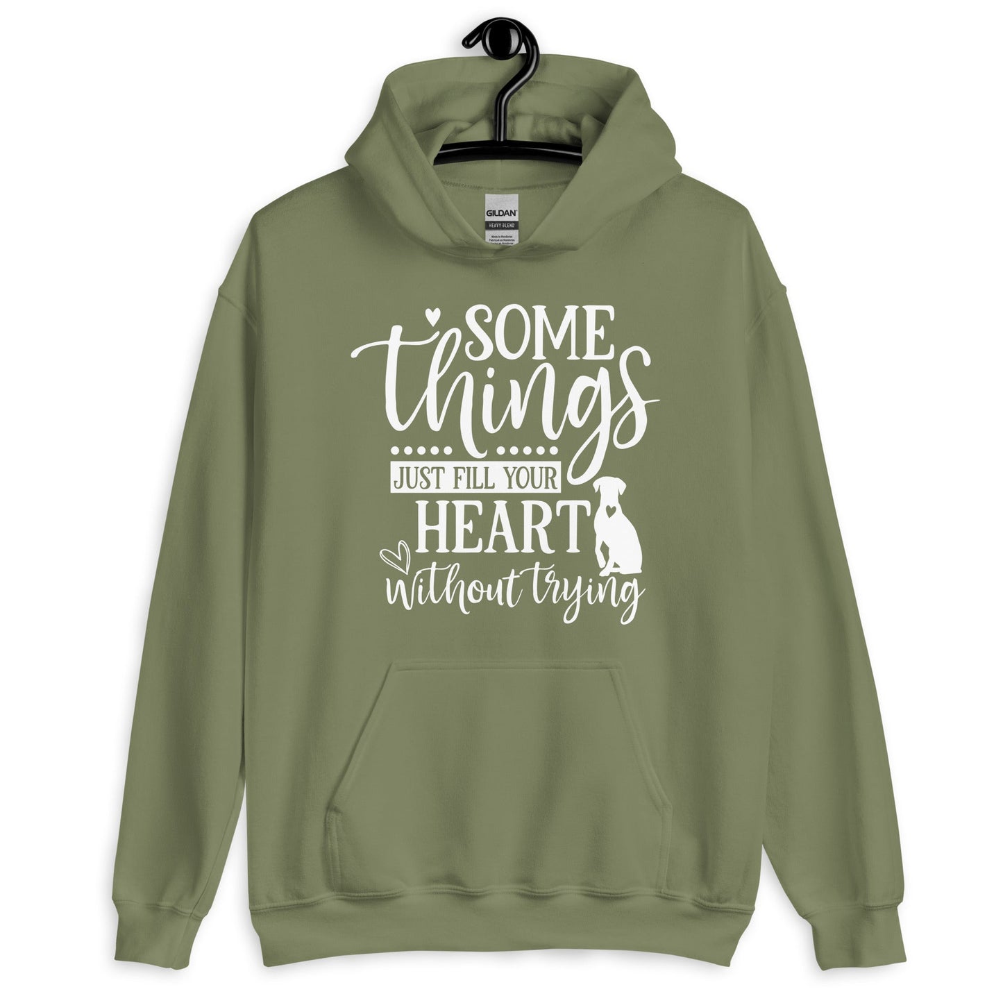 Somethings Just Fill Your Heart Without Trying Dog Mom Hoodie