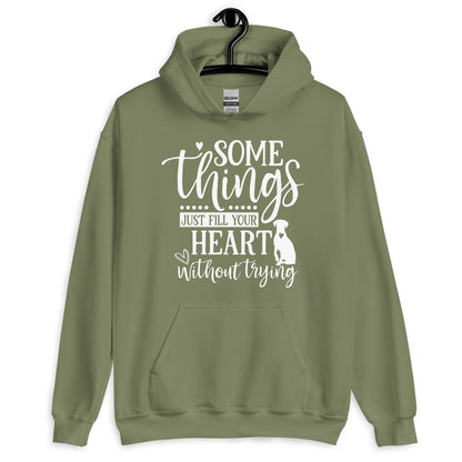 Somethings Just Fill Your Heart Without Trying Dog Mom Hoodie