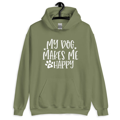 My Dog Makes Me Happy Dog Lovers Hoodie