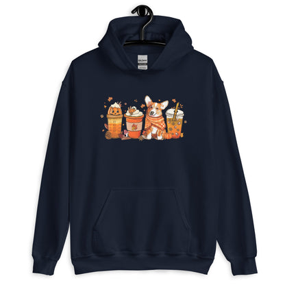 Corgi Fall Pumpkin Spice Vibes Hoodie