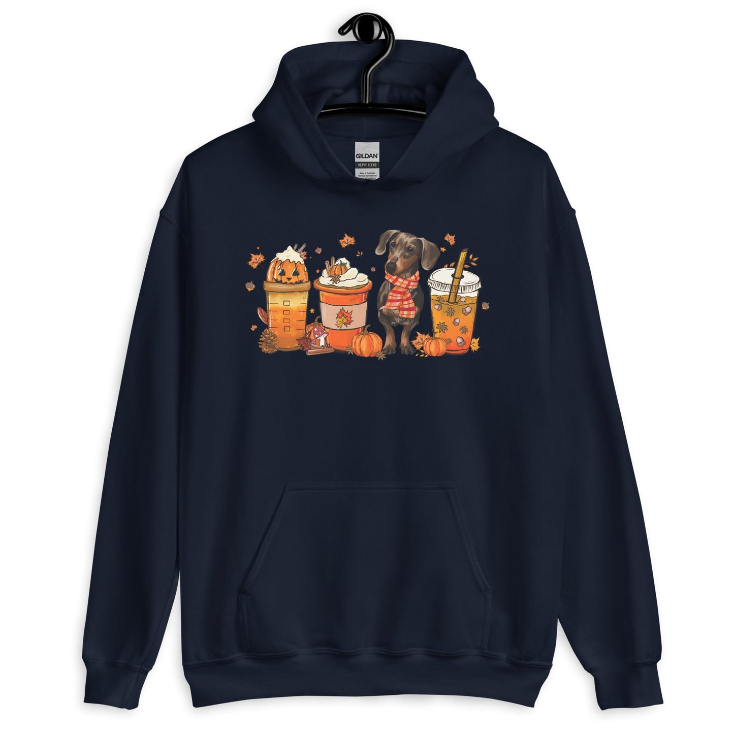 Dachshund Fall Pumpkin Spice Vibes Hoodie