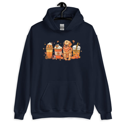 Golden Retriever Fall Pumpkin Spice Vibes Hoodie