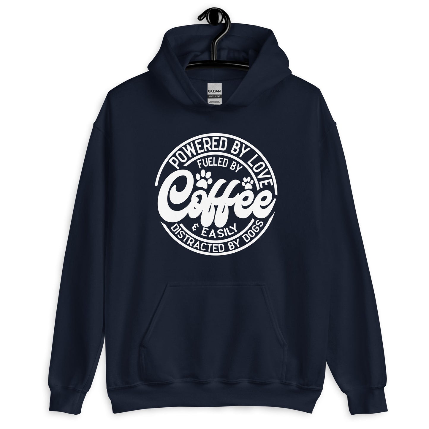 Powered by love & Easily Distracted By Dogs  Hoodie