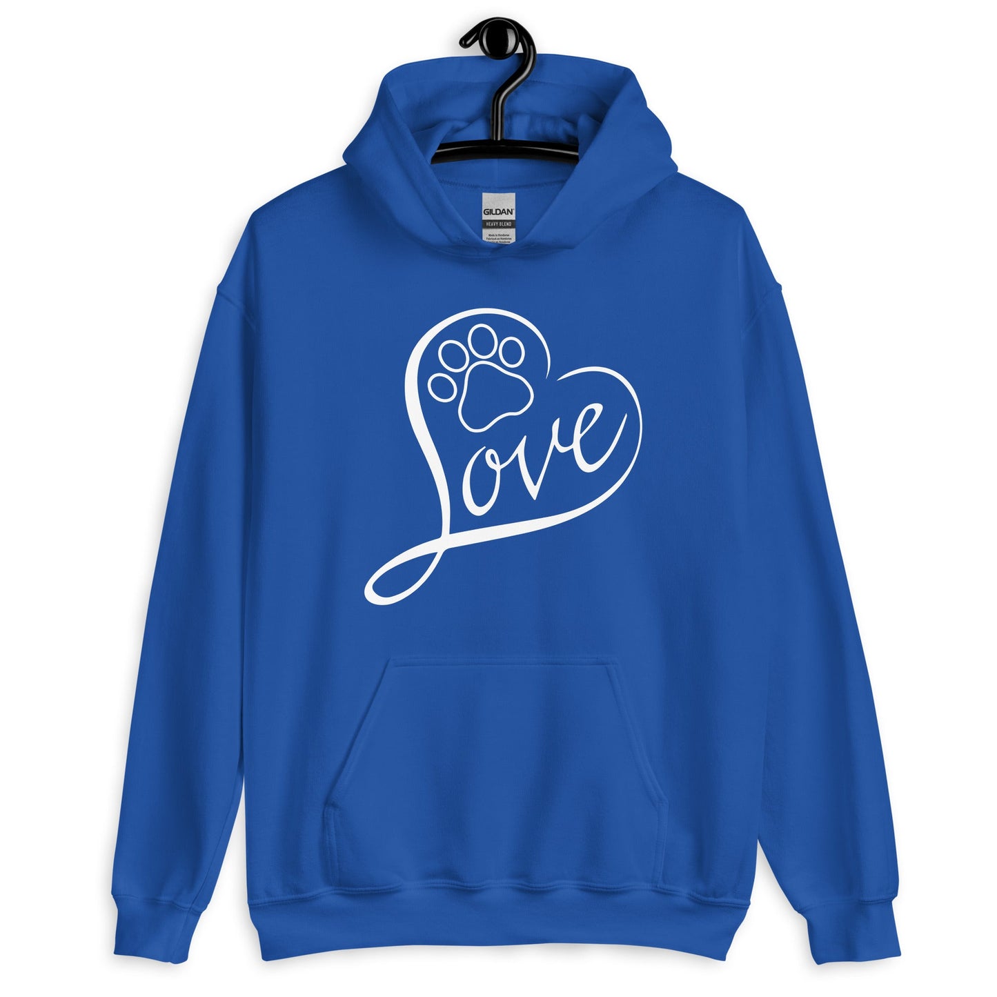 Love Dog Paw Print Hoodie