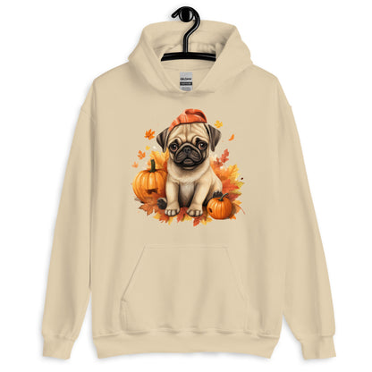 Pug Fall Season Vibes Hoodie