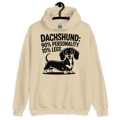 Dachshund: 90% Personality 10% Legs Hoodie