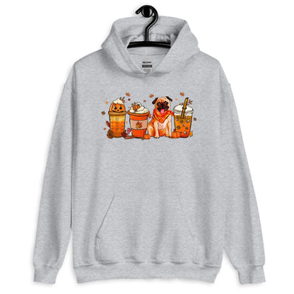 Pug Fall Pumpkin Spice Vibes Hoodie