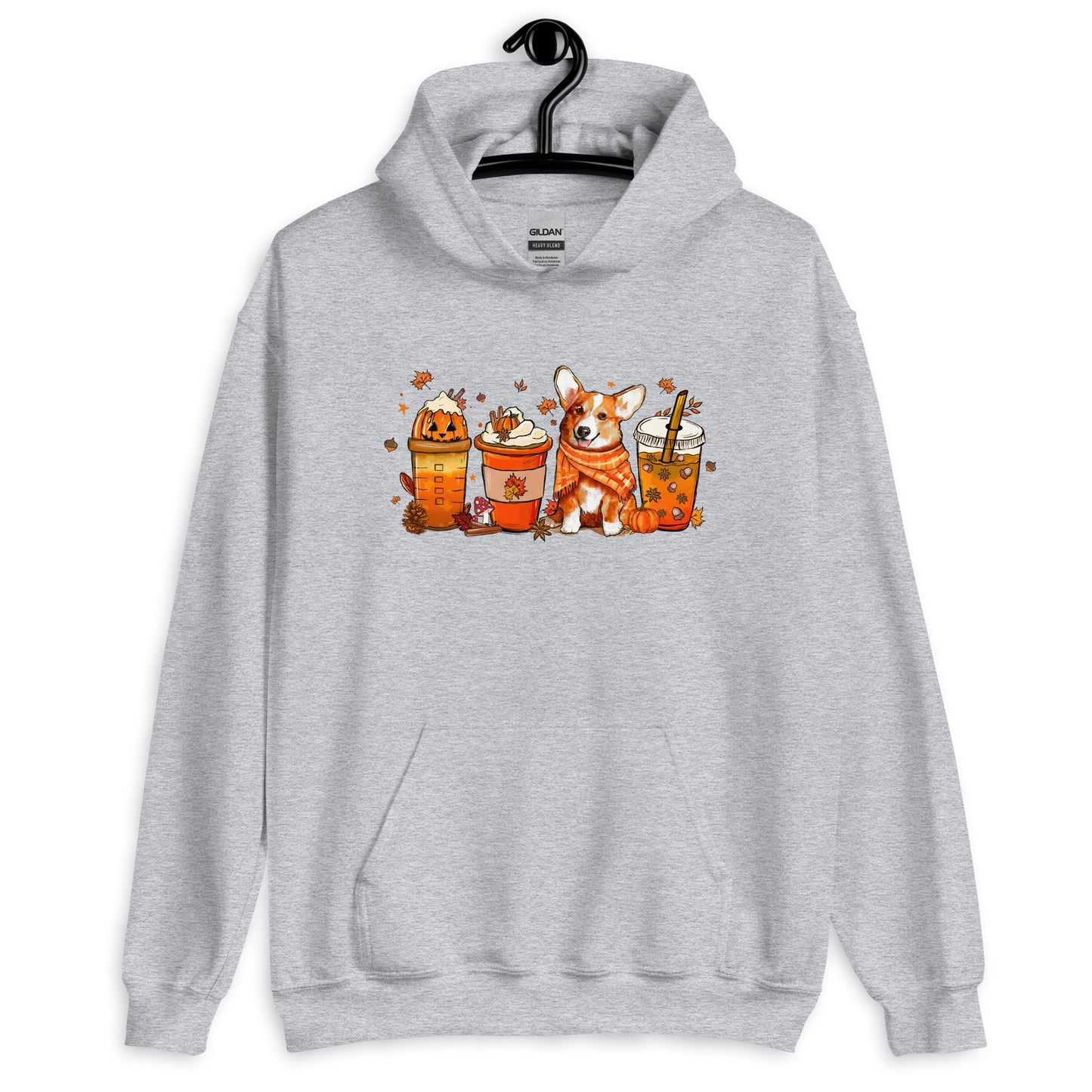 Corgi Fall Pumpkin Spice Vibes Hoodie