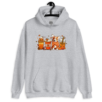 Corgi Fall Pumpkin Spice Vibes Hoodie