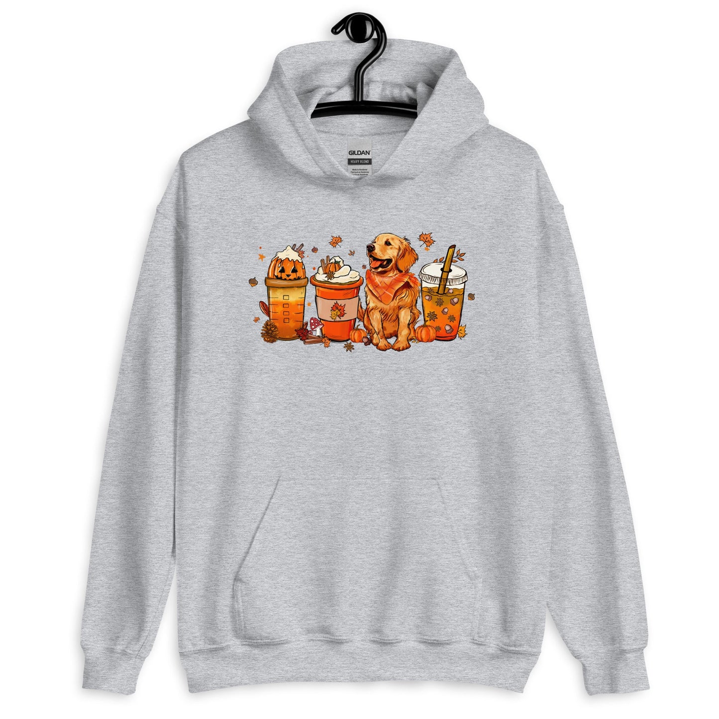 Golden Retriever Fall Pumpkin Spice Vibes Hoodie