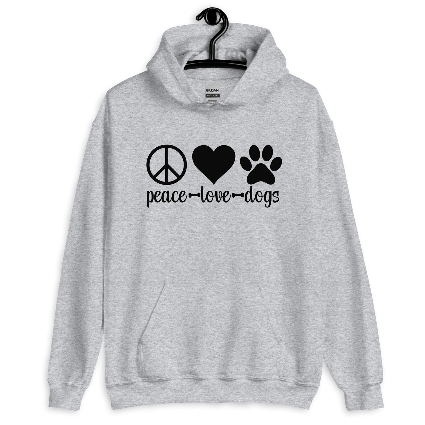 Peace Love Dogs Unisex Hoodie