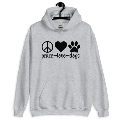 Peace Love Dogs Unisex Hoodie