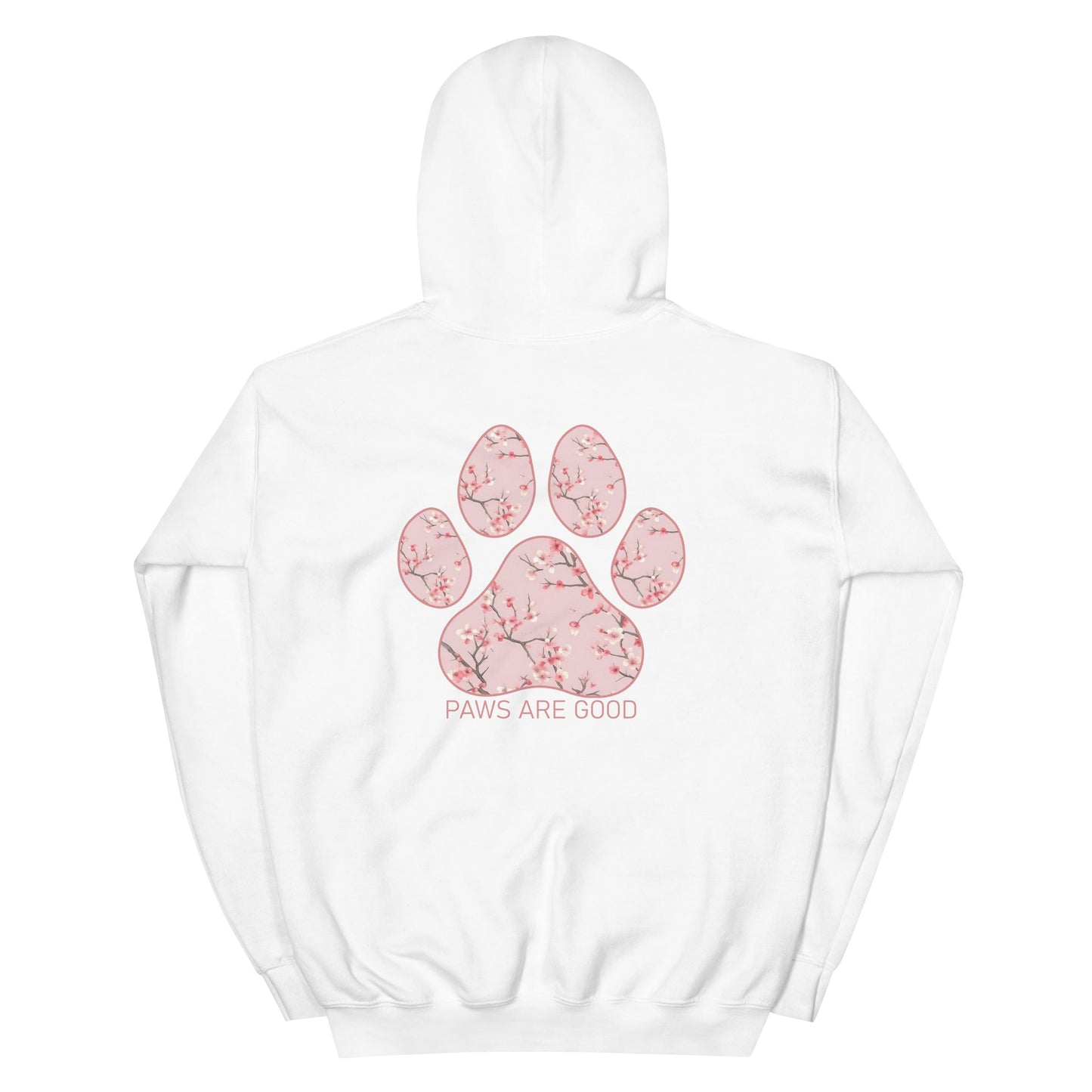 Cherry Blossom Paw Print Hoodie