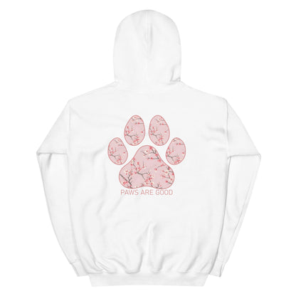 Cherry Blossom Paw Print Hoodie