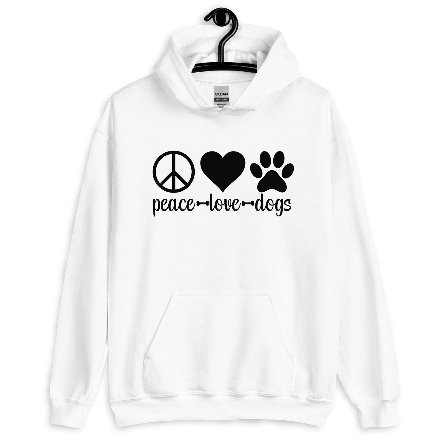 Peace Love Dogs Unisex Hoodie