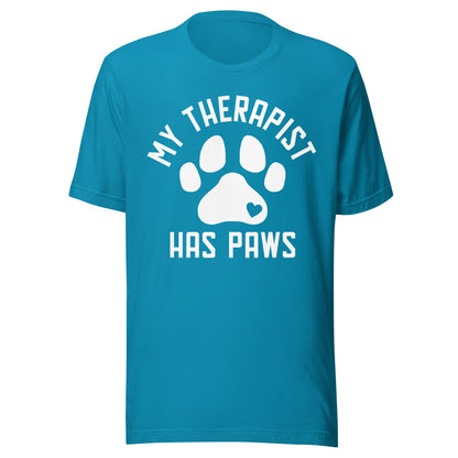 My Therapist Has Paws Dog Lovers T-Shirt