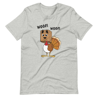 Woof Woof Turkey Dog Thanksgiving T-Shirt