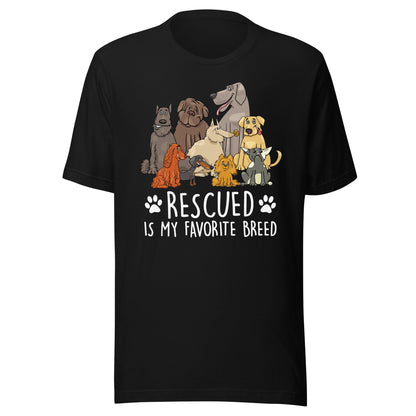 Rescued is My Favorite Breed T-Shirt