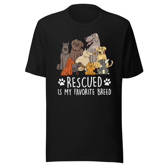 Rescued is My Favorite Breed T-Shirt