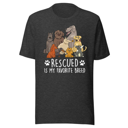 Rescued is My Favorite Breed T-Shirt