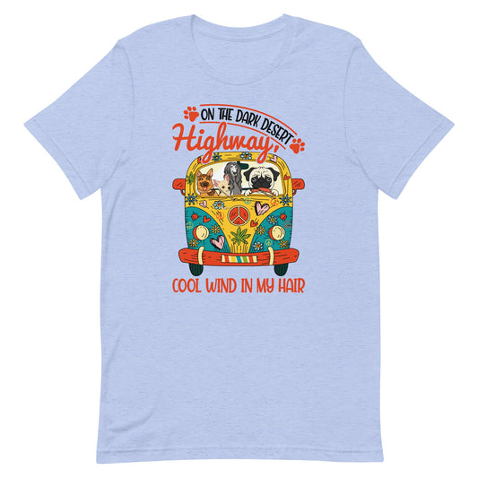 Dogs on Road Trip Dog Lovers T-Shirt