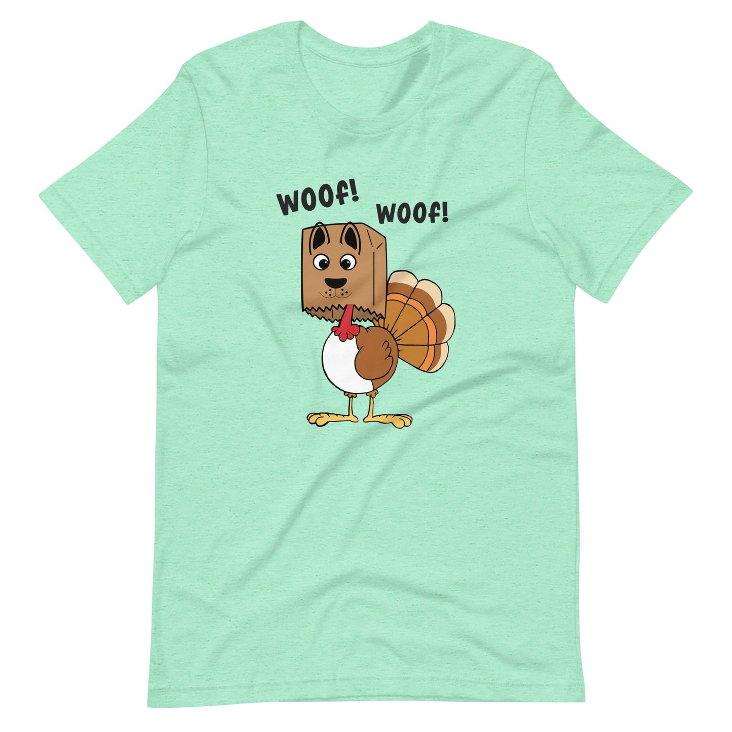 Woof Woof Turkey Dog Thanksgiving T-Shirt