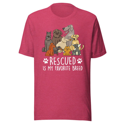 Rescued is My Favorite Breed T-Shirt