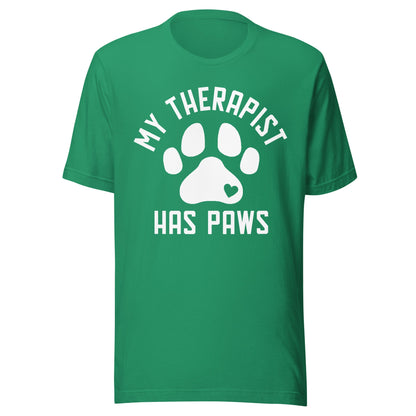 My Therapist Has Paws Dog Lovers T-Shirt