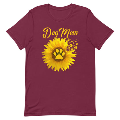 Sunflower Dog Mom T-Shirt