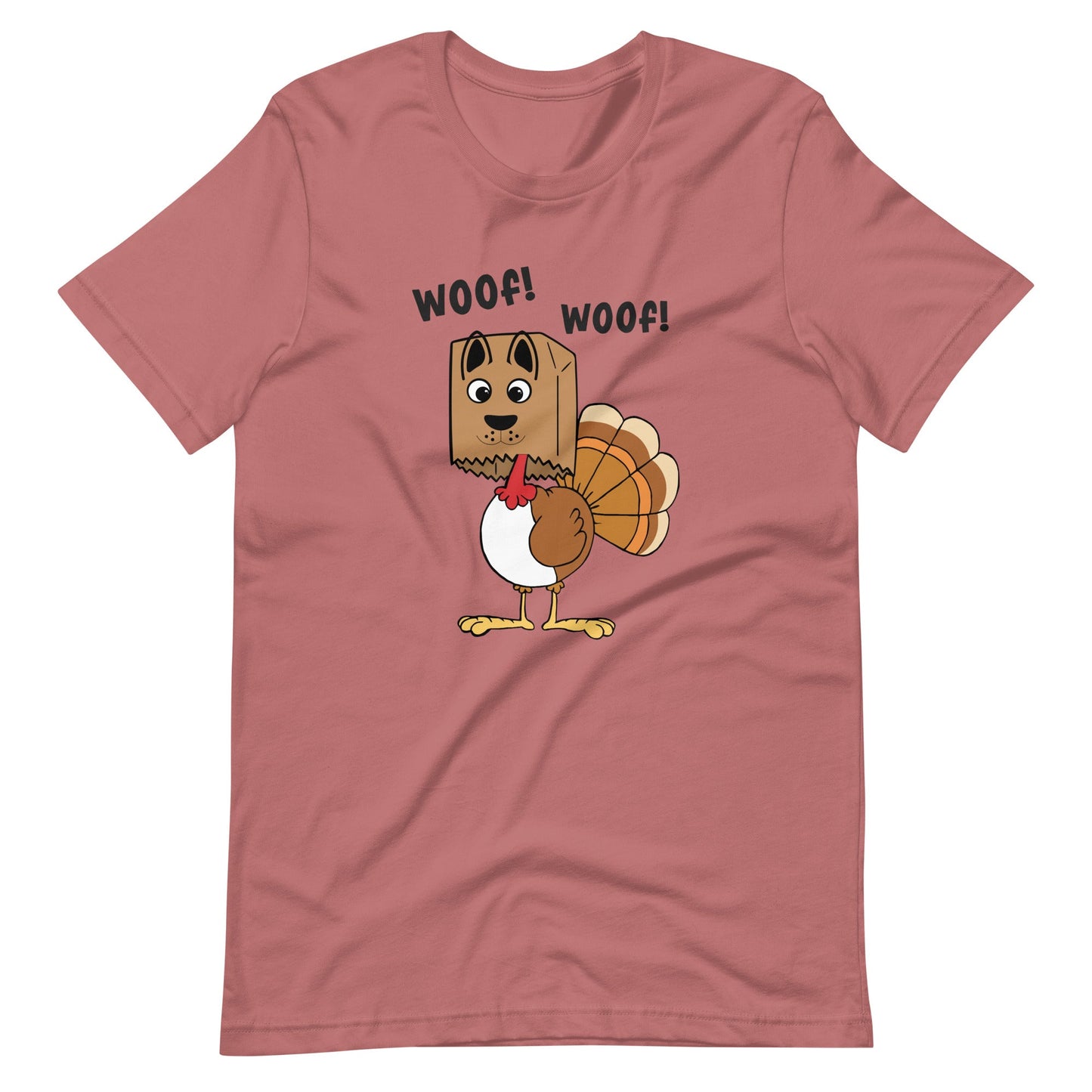 Woof Woof Turkey Dog Thanksgiving T-Shirt