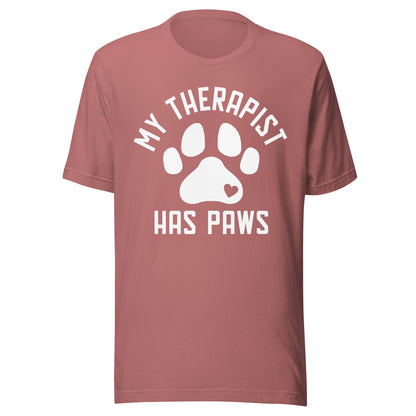My Therapist Has Paws Dog Lovers T-Shirt