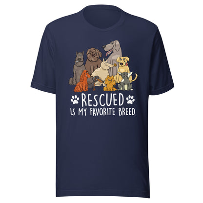 Rescued is My Favorite Breed T-Shirt
