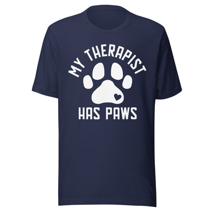 My Therapist Has Paws Dog Lovers T-Shirt