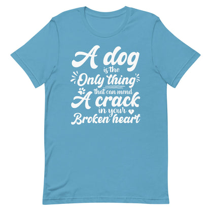 A Dog is the Only Thing that can mend a Crack in Your Broken Heart T-Shirt